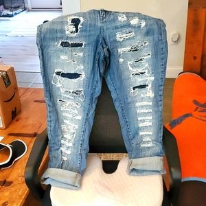 Tear jeans